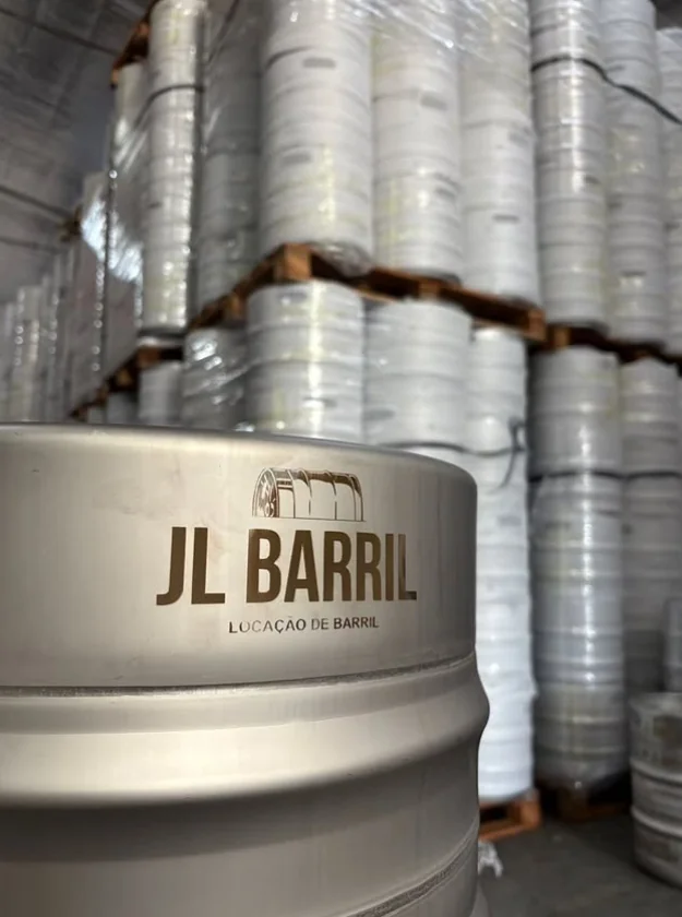 Barris de chopp em aço inox da JL Barril